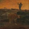 100% Smooth Cotton Paper - Jean-Francois Millet - Calling The Cows Home (1872) - Reproduction of a Painting - Photo Poster Print Art Gift - Jean-Franois - Size: 24 x 16 Inches view 1