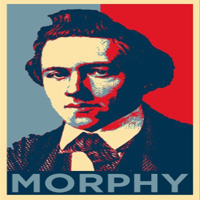 100% Smooth Cotton Paper - Paul Morphy Art Print 'Hope' - Photo Poster Gift - Chess - Size: 24 x 16 Inches