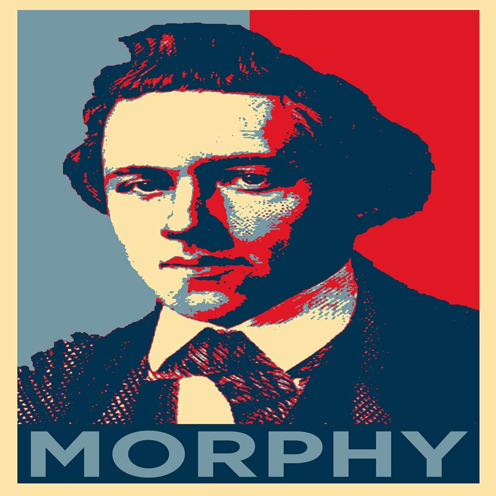 100% Smooth Cotton Paper - Paul Morphy Art Print 'Hope' - Photo Poster Gift - Chess - Size: 24 x 16 Inches