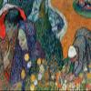 100% Smooth Cotton Paper - Van Gogh - Memory of The Garden at Etten (Ladies of Arles) (1888) - Painting Photo Poster Print Art Gift - Size: 24 x 16 Inches view 1