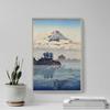 100% Smooth Cotton Paper - Tsuchiya Koitsu - Lake Kawaguchi (1930) Ukiyo-e Japan Japanese Poster Painting Art Print - Size: 24 x 16 Inches view 4