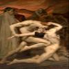 100% Smooth Cotton Paper - William Adolphe Bouguereau - Dante and Virgil (1850) - Reproduction of a Painting - Photo Poster Print Art Gift - Size: 24 x 16 Inches view 1