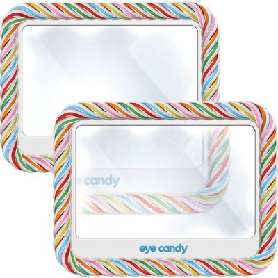 Eye Candy AS-SEEN-ON-TV Full Page Book Magnifier and Light to See Pages 3X Bigger, Optical Grade, Anti-Glare Page Magnifier & Book Light with Dimmable Brightness, 2 Pack