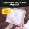 Eye Candy AS-SEEN-ON-TV Full Page Book Magnifier and Light to See Pages 3X Bigger, Optical Grade, Anti-Glare Page Magnifier & Book Light with Dimmable Brightness, 2 Pack view 3