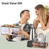 Premium 15-Piece Mixology Bartender Kit  Stainless Steel Cocktail Shaker Set with Wooden Stand | Professional Boston Shaker Bar Tool Set for Home & Expert Mixologists | Luxury Cocktail Making Gift view 2