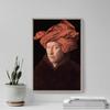 100% Smooth Cotton Paper - Jan Van Eyck - Portrait of a Man in Turban/Possible Self-Portrait (1433) Photo Poster Painting Art Print - Size: 24 x 16 Inches view 4