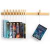 Ash Harbor Floating Wall Bookshelf - Wall Mounted Book Organizer with Included Bookmarks - Hardwood Hanging Bookshelf for Bedroom, Living Room, or Kitchen - A Thoughtful Gift for Book Lovers (Natural) view 1