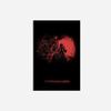 100% Smooth Cotton Paper - Copenhagen, Denmark Original Map Design Red Splatter - Art Print Poster Photo Gift - Size: 24 x 16 Inches view 2