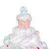 8" Santa Cake House with Lights 8 in Brown Polyresin view 4