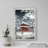 100% Smooth Cotton Paper - Tsuchiya Koitsu - Zojoji Temple in Snow (1930) - Reproduction of a Painting - Photo Poster Print Art Gift Japan Japanese Ukiyo-e - Size: 24 x 16 Inches view 4