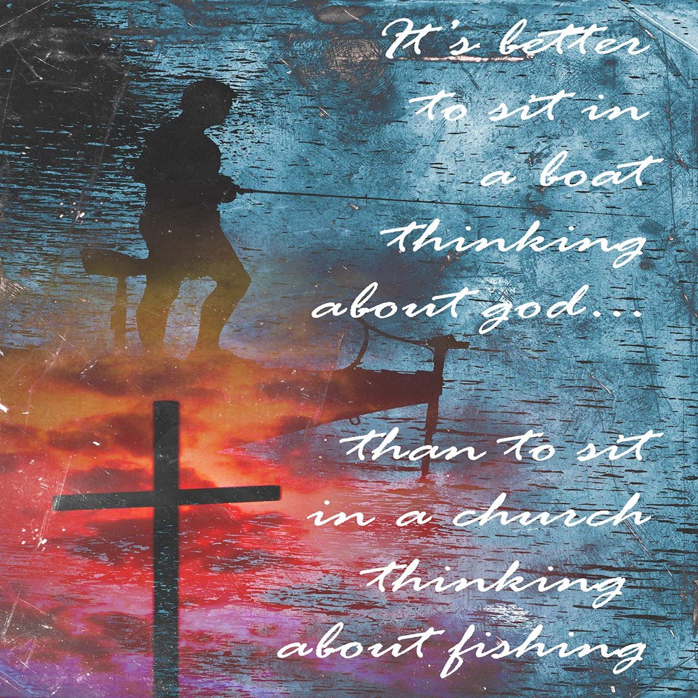 100% Smooth Cotton Paper - Fishing Motivational Poster 07 The Cross It's Better to sit in a Boat. Photo Print Art Motivation Quote Gift Sailing - Size: 24 x 16 Inches
