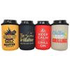 BBQ Theme 12oz Can Coolers - Funny Barbecue Master Stocking Stuffer Gift for Dad, Grilling Birthday Gifts for Men Who Have Everything, Insulated 12 oz. Can Cooler Sleeves for Standard Stubby Cans view 1