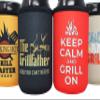 BBQ Theme 12oz Can Coolers - Funny Barbecue Master Stocking Stuffer Gift for Dad, Grilling Birthday Gifts for Men Who Have Everything, Insulated 12 oz. Can Cooler Sleeves for Standard Stubby Cans view 2