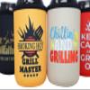 BBQ Theme 12oz Can Coolers - Funny Barbecue Master Stocking Stuffer Gift for Dad, Grilling Birthday Gifts for Men Who Have Everything, Insulated 12 oz. Can Cooler Sleeves for Standard Stubby Cans view 3