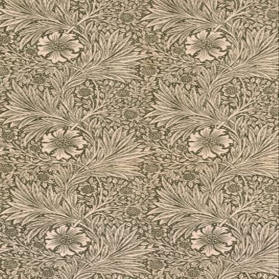 100% Smooth Cotton Paper - William Morris - Marigold Brown (1882) Photo Poster Art Print Painting - Size: 24 x 16 Inches