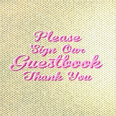 100% Smooth Cotton Paper - Please Sign Our guestbook - Wedding/Memorial/Remembrance - Print Photo Poster Quote Funeral Hotel B&B - Size: 24 x 16 Inches
