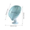 2PCS Suction Cup Soap Dish for Bathroom Shower Portable Leaf Soap Holder Plastic Sponge Tray for Kitchen Bathroom Accessories Black and Green view 3