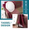 Turquoize Boho Couch Cover Bohemian Cotton Sofa Cover Sofa Throw Cover for Couches Sofa Slipcover Sectional Sofa Couch Covers Feature Hippie Chenille Jacquard Fabric (71"x 118", X-Large, Green Red) view 4
