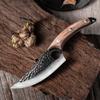 5.5" Meat Cleaver Hunting Knife Handmade Forged Boning Knife Serbian Chef Knife Stainless Steel Kitchen Knife Butcher Fish Knife Black Handle Russian Federation view 4