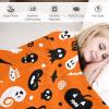 Super Soft Fall Throw Blanket Flannel Blanket Lightweight Warm Cozy Blanket for Couch Bedroom Halloween 50"x60" view 3
