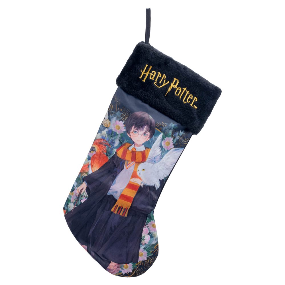 Kurt S. Adler Harry Potter Kurt Adler 19 Christmas Stocking, Black and Gold Tone