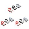 9 Pcs Kitchen Spoon Holder Spoon Holder Pot Clip Silicone Ladle Crab Spoon Holder for Pot Clip Holder Silicone Scraper Tool Grip Stainless Steel Scoop Securing Clip Anti-scald view 1