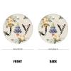 2022 Christmas Ornaments Pine Tree Joy Plaid Ceramic Ornament Jingle Bell Wreath Souvenir Xmas Wall Door Window Decor Two Sides Printed Personalized Memorial Pendant Keepsake 3 Inch view 2