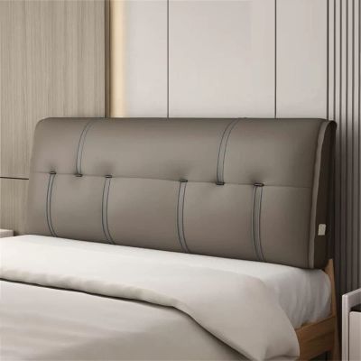 Bedside Cushion Rectangle Headboard Pillow Reading Pillow Large Bed Back Wedge Support Backrest Bed Rest Removable Cover for Daybed Bunk Bed Bench,A,No headboard 53"/135cm