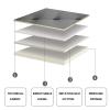 Bedside Cushion Rectangle Headboard Pillow Reading Pillow Large Bed Back Wedge Support Backrest Bed Rest Removable Cover for Daybed Bunk Bed Bench,A,No headboard 53"/135cm view 3