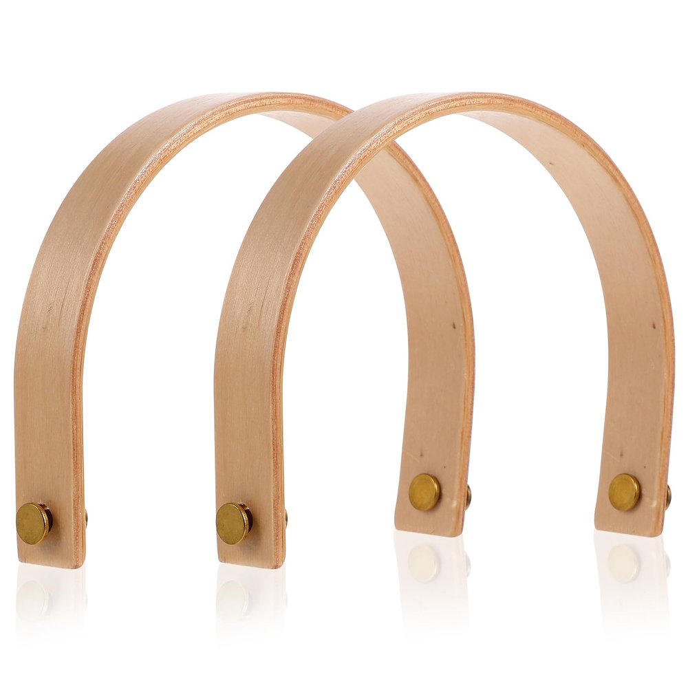 Hemoton 2 Sets Wooden Teapot Handles Replacement Kettle Carry Handle for Ceramic and Pottery Teapots 4.72X3.54 Inch Kitchen Accessory