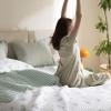 Bedsure Floral Quilt Queen Size - Reversible Botanical Floral Comforter, Spring Lightweight Bedspread Quilted Bedding, Soft Microfiber Coverlet for All Seasons (90"x96") view 2