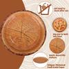 peony man 50 Count Wood Grain Paper Plates 9" Rustic Wood Slice Paper Plates Disposable Party Dinner Plate Farmhouse Round Plate for Dining Table Decor Cut Timber Party Supplies view 3