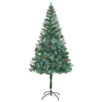 Frosted Christmas Tree,Holiday Decorative Tree,Indoor and Outdoor Christmas Tree,Party Decoration,for Home,The Courtyard,Office,with Pinecones 70.9"