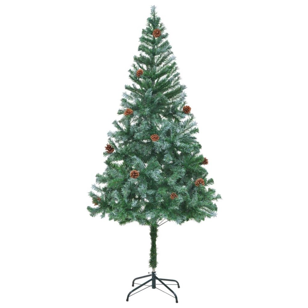 Frosted Christmas Tree,Holiday Decorative Tree,Indoor and Outdoor Christmas Tree,Party Decoration,for Home,The Courtyard,Office,with Pinecones 70.9"