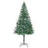 Frosted Christmas Tree,Holiday Decorative Tree,Indoor and Outdoor Christmas Tree,Party Decoration,for Home,The Courtyard,Office,with Pinecones 70.9" view 1