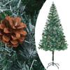 Frosted Christmas Tree,Holiday Decorative Tree,Indoor and Outdoor Christmas Tree,Party Decoration,for Home,The Courtyard,Office,with Pinecones 70.9" view 2