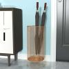 ZARBAILRE Gold Round Umbrella Stand 1022inch, Umbrella Rack with Hollow Metal Mesh, Rustic Entryway Free Standing Walking Umbrella Holder, for Indoor Outdoor Home Office view 4