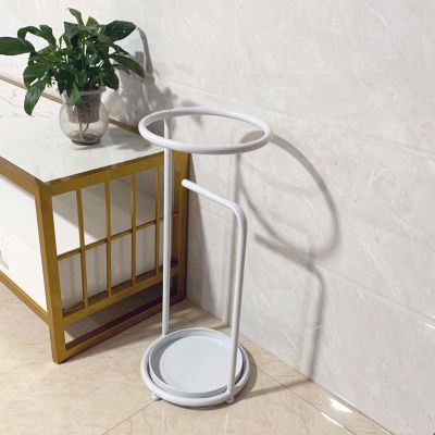 ZARBAILRE Modern Gold Round Umbrella Stand 1024inch, Rainproof Quick-Dry Umbrella Holder, Umbrella Stand for Home/Coffee/Hotel/Rooms/Restaurant