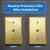 LIDER Reflective 0.406" Diameter Hole Phone Cable Wall Plate, Mirrored Cable Plate, Oversized 1-Gang 5.25" x 3.44", LWP-41O-AGD, Acrylic, Mirror Glass Gold, 1-Pack view 4