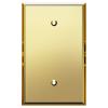 LIDER Reflective Blank Device Wall Plate, Mirrored Cover Plate, Plexiglass Wall Plate, Oversized 1-Gang 5.25" x 3.44", LWP-01O-AGD, Acrylic, Mirror Glass Gold, 1-Pack view 1