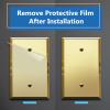 LIDER Reflective Blank Device Wall Plate, Mirrored Cover Plate, Plexiglass Wall Plate, Oversized 1-Gang 5.25" x 3.44", LWP-01O-AGD, Acrylic, Mirror Glass Gold, 1-Pack view 4