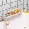 Austion Original 3 Compartment Horizontal Large Openings Bath Toy Organizer for Tub, Capacity Upgrade Bath Toy Storage and Holder, Bathtub Toy Holder for Easy Access and Sorting of Toys. view 1