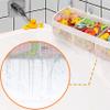Austion Original 3 Compartment Horizontal Large Openings Bath Toy Organizer for Tub, Capacity Upgrade Bath Toy Storage and Holder, Bathtub Toy Holder for Easy Access and Sorting of Toys. view 2