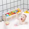 Austion Original 3 Compartment Horizontal Large Openings Bath Toy Organizer for Tub, Capacity Upgrade Bath Toy Storage and Holder, Bathtub Toy Holder for Easy Access and Sorting of Toys. view 4