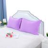 400 TC Set of 2 Oxford Pillowcases, 100% Egyptian Cotton Envelope Closure Pillow Covers Solid & Striped Pattern Pillow Protectors - Lavender Solid, Body Size 20"X60" view 2