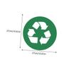 jojofuny 2pcs Self-Adhesive Garbage Sorting Labels Stickers for Trash Cans and Recycling Bins Material Waste Container Decals for Easy Identification and Organization view 2