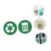 jojofuny 2pcs Self-Adhesive Garbage Sorting Labels Stickers for Trash Cans and Recycling Bins Material Waste Container Decals for Easy Identification and Organization view 3