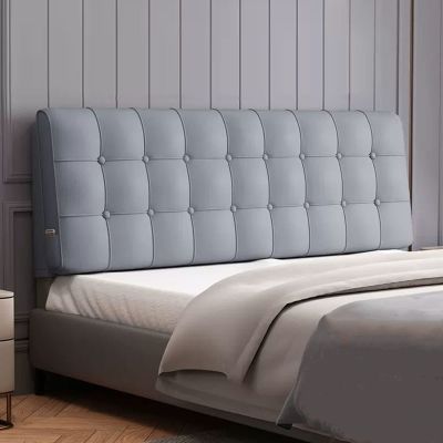 Aldult Headboard Pillow Reading Wedge Pillow Large Bed Rest Bolster Daybed Cushion Removable Collision Backrest Cover for Bunk Bed Bench,B,No headboard Queen 59"