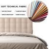 Aldult Headboard Pillow Reading Wedge Pillow Large Bed Rest Bolster Daybed Cushion Removable Collision Backrest Cover for Bunk Bed Bench,B,No headboard Queen 59" view 2