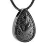 SHEIL Peace Dove Teardrop Memorial Urn Necklace for Human/Pet Keepsake Cremation Pendant Jewelry for Funeral Ashes Engravable view 1